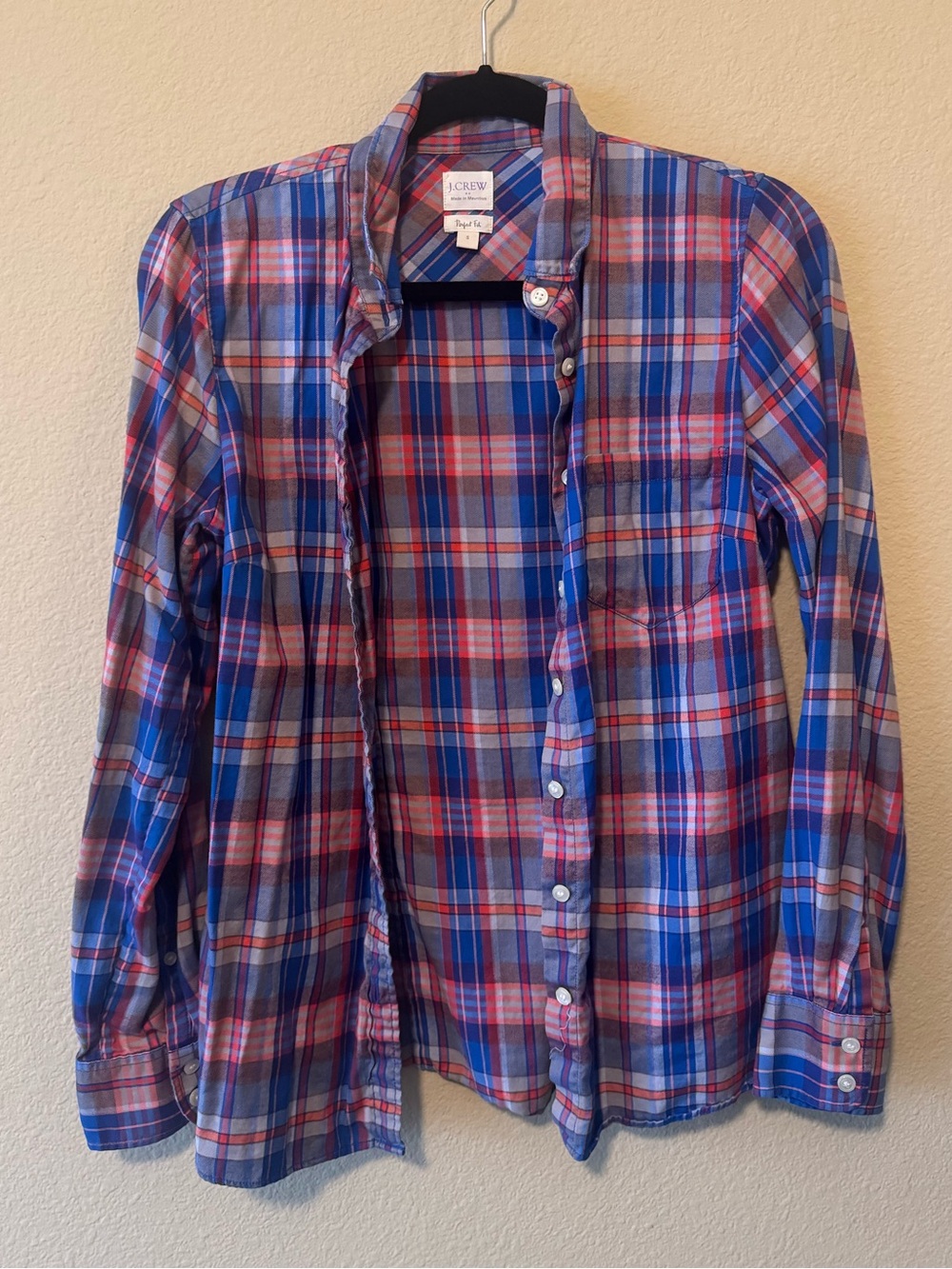 J. Crew Plaid Button-Down Shirt